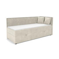 BOXBETT GINA 100/200 in Boucle Beige H3 - Beige, Holz/Holzwerkstoff (100/200cm) - Deine Möbel 24