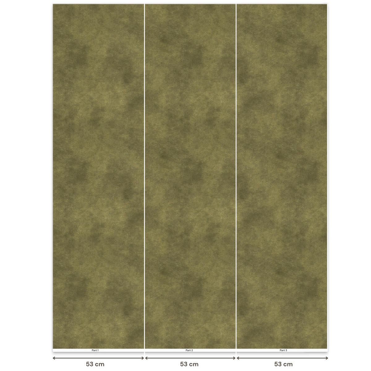 TAPETE - Textur - Abstrakt - Grün - 160x200 cm - Olivgrün, Papier (160/200cm) - OnlyWow