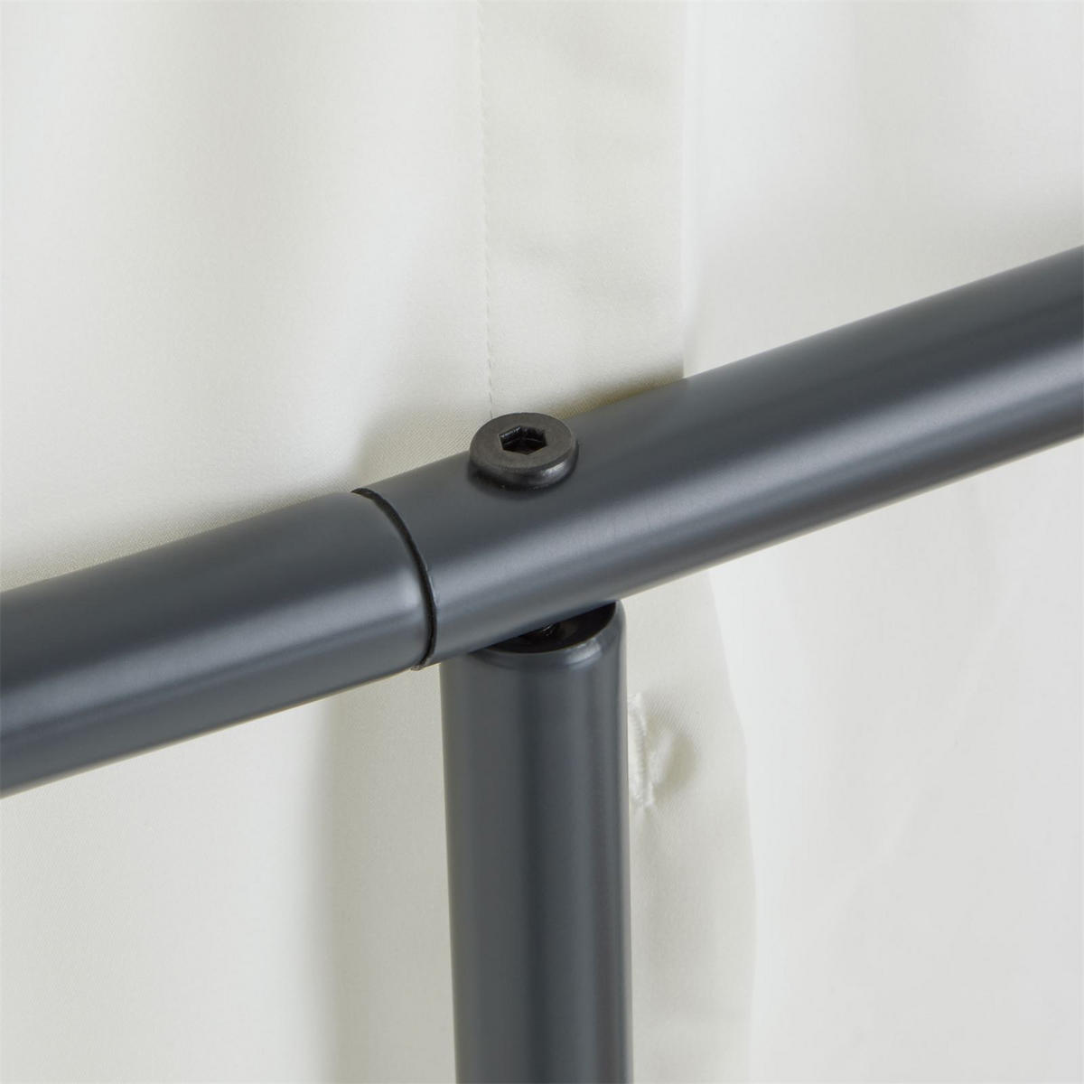 HERRENDIENER CAMILO - Grau, Metall (45/107/36cm) - IDIMEX
