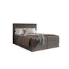 BOXBETT - Taschenmatratze + Topper 160x200 dunkelgrau Chenille - Dunkelgrau, Holz/Holzwerkstoff (160/200cm) - SIMKAM Furniture