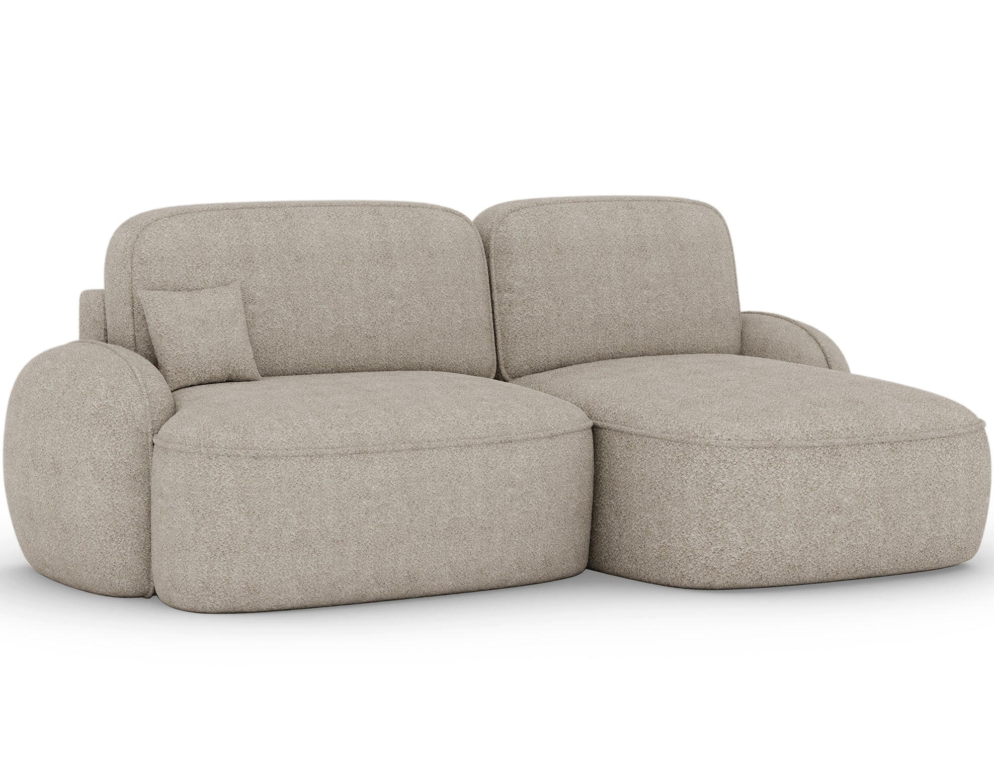 Wohnideebilder Ecksofa Ecru 247x150 cm