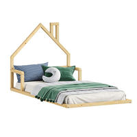 BODENBETT ELOA 90X200 CM - Naturfarben, Holz - IDIMEX