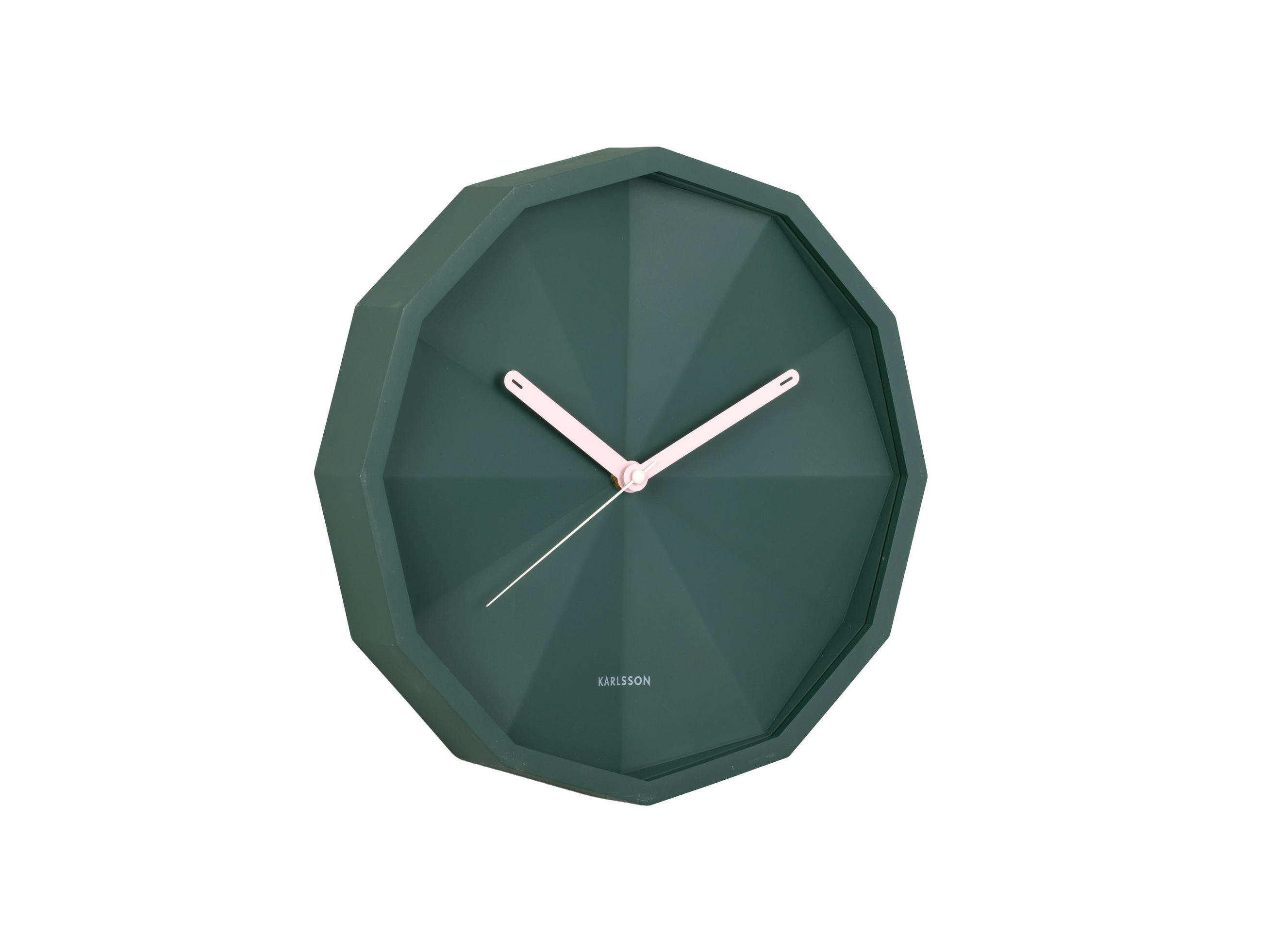 Karlsson Wanduhr Grün 30.6x30.6x4.5 cm