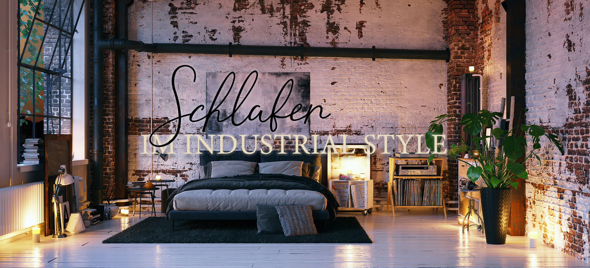 Industrial style schlafzimmer
