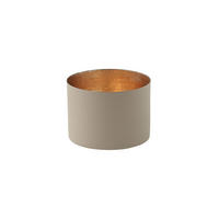 TEELICHTHALTER Chennai M, Eisen, Sandstone, Gold, 7.5 cm - Beige, Metall (8cm) - Gift Company