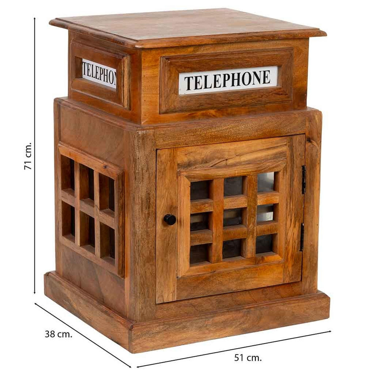 WEINREGAL, braun, 51x38x71cm - Braun, Holz (51/71/38cm) - Wanderlust