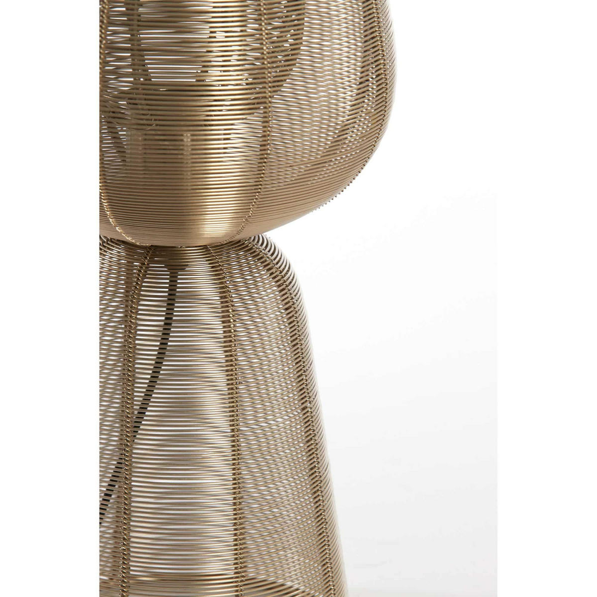 TISCHLAMPE ABOSO Gold 18/18/42 cm - Goldfarben, Metall (18/18/42cm) - Light & Living