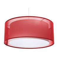 HÄNGELEUCHTE Rot 60/22 cm - Rot/Weiß, Kunststoff (60/1.5/22cm) - ONZENO