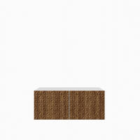 LOWBOARD ROVA 100/41/40 cm, Hängender TV-Schrank Weiß / Eichefarben - Eichefarben/Braun, Holzwerkstoff (100/41/40cm) - MASSENO