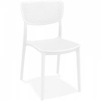 STUHL Weiß 45x82x53cm - Weiß, Kunststoff (45/82/53cm) - AlterEgo