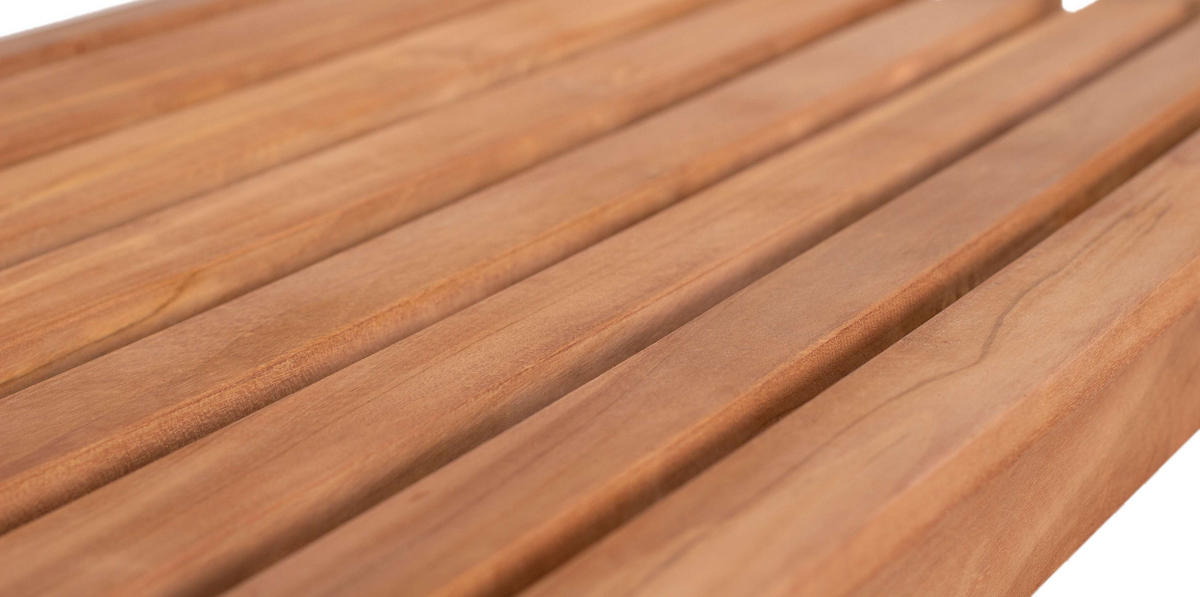 GARTENBANK Bradford - Naturfarben, Holz/Metall (120/94/54cm) - Mr. Deko