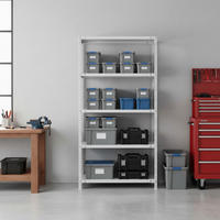 SCHRAUBREGAL PANDA | HxBxT 180x80x50cm | 5 Fachböden | Fachlast 100kg | Weiß - Weiß, Metall (80/180/50cm) - PROREGAL