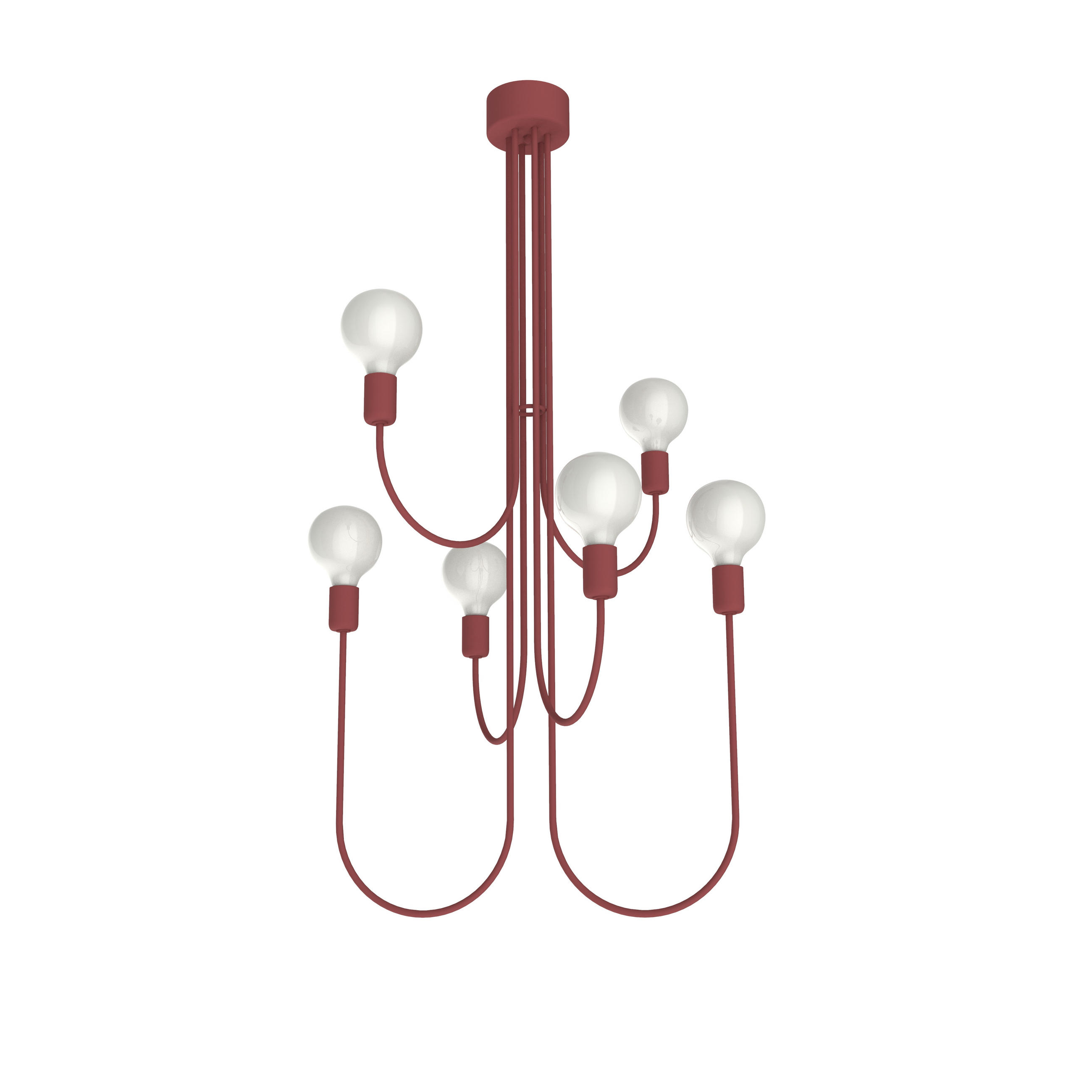 Lumicom Deckenleuchte Rot 60x115x60 cm