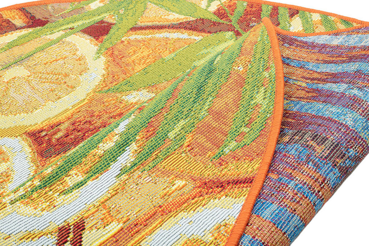 OUTDOORTEPPICH Rantum Beach 140x140 cm - Orange, Textil (140/140cm) - Sansibar SYLT