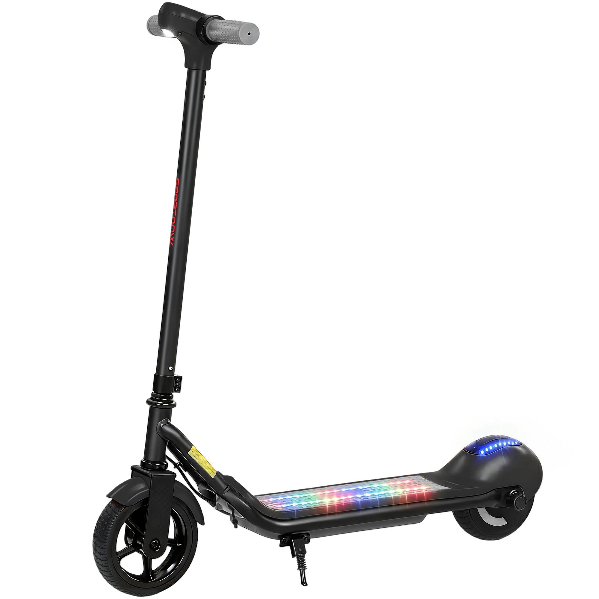 KINDERSCOOTER DE-16992 LED-Display & RGB-Licht Schwarz - Schwarz, Metall (80/34/89cm) - ComfortXL