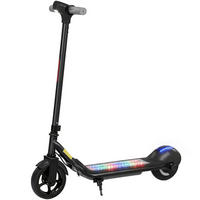 KINDERSCOOTER DE-16992 LED-Display & RGB-Licht Schwarz - Schwarz, Metall (80/34/89cm) - ComfortXL