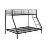 ETAGENBETT - 90 & 140 x 190 cm - Stahl - Schwarz - ELEVATIO IV - Schwarz, Metall - Vente-Unique