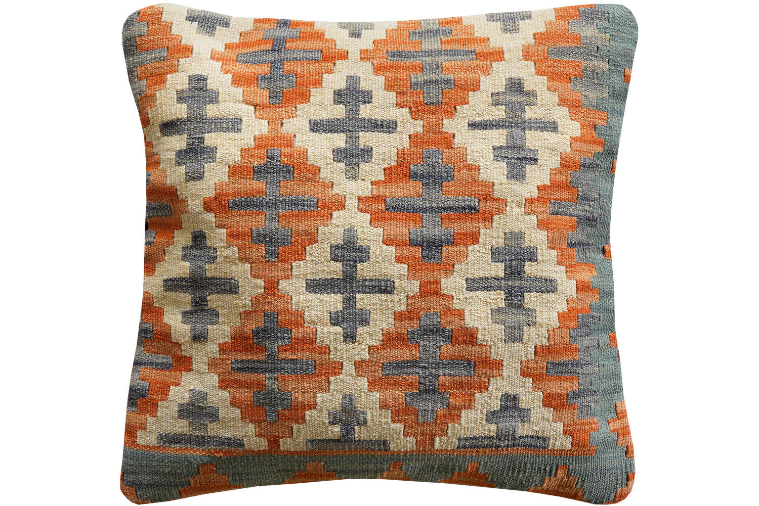KELIM-KISSEN Mehrfarbig 65/65 cm Schurwolle - Multicolor, Textil (65/65cm) - Looma
