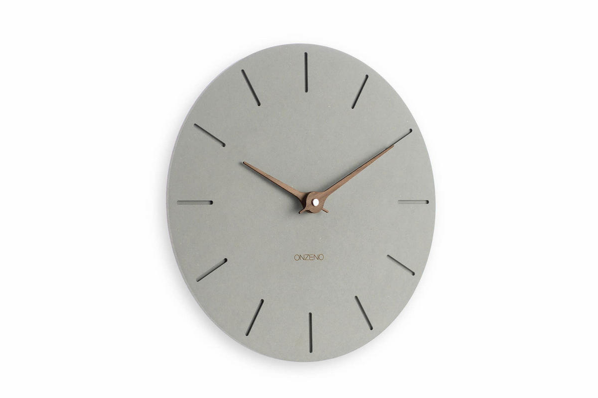 WANDUHR Design Grau 29/29 cm - Grau, Holzwerkstoff (0.4/29/1cm) - ONZENO