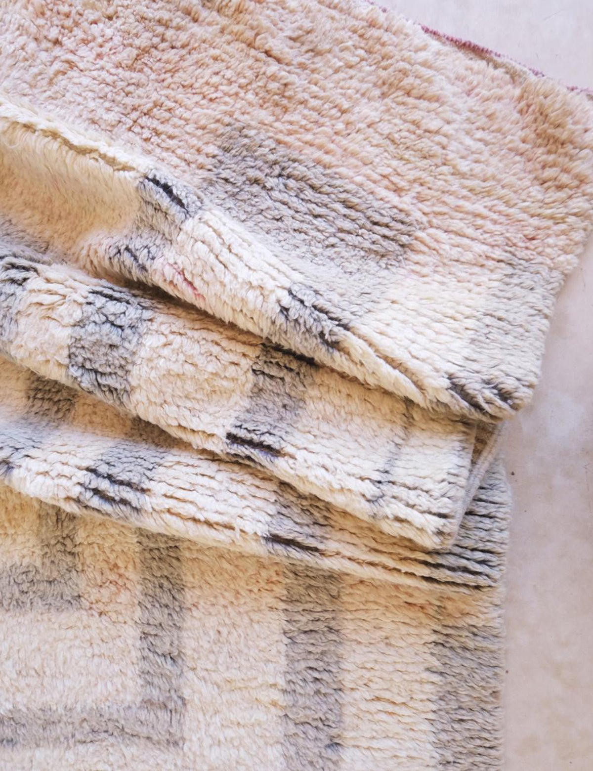 BERBERTEPPICH grafisch elegant 162x 266 cm - Beige, Naturmaterialien (162/266cm) - AFK Living