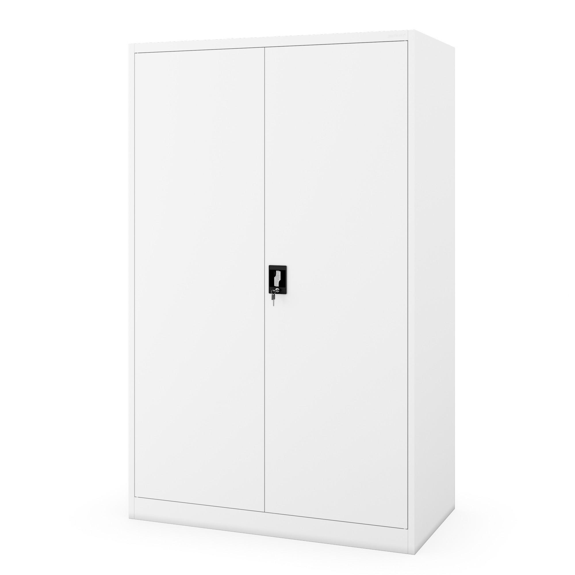 METALL-BÜROSCHRANK JAN II D600 - Weiß, Metall (115/185/60cm) - Jan Nowak