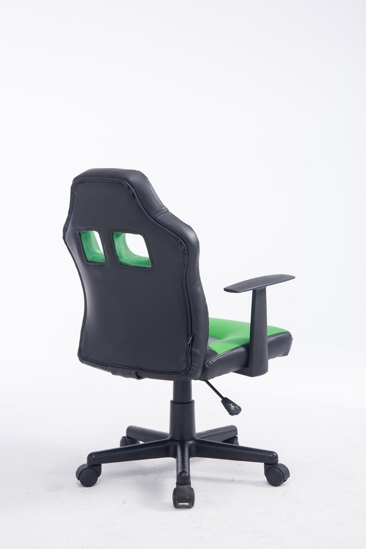 BÜROSTUHL Funny, Kunstleder Schwarz/Grün - Grün, Kunststoff/Textil (56/93/59cm) - TPFLiving