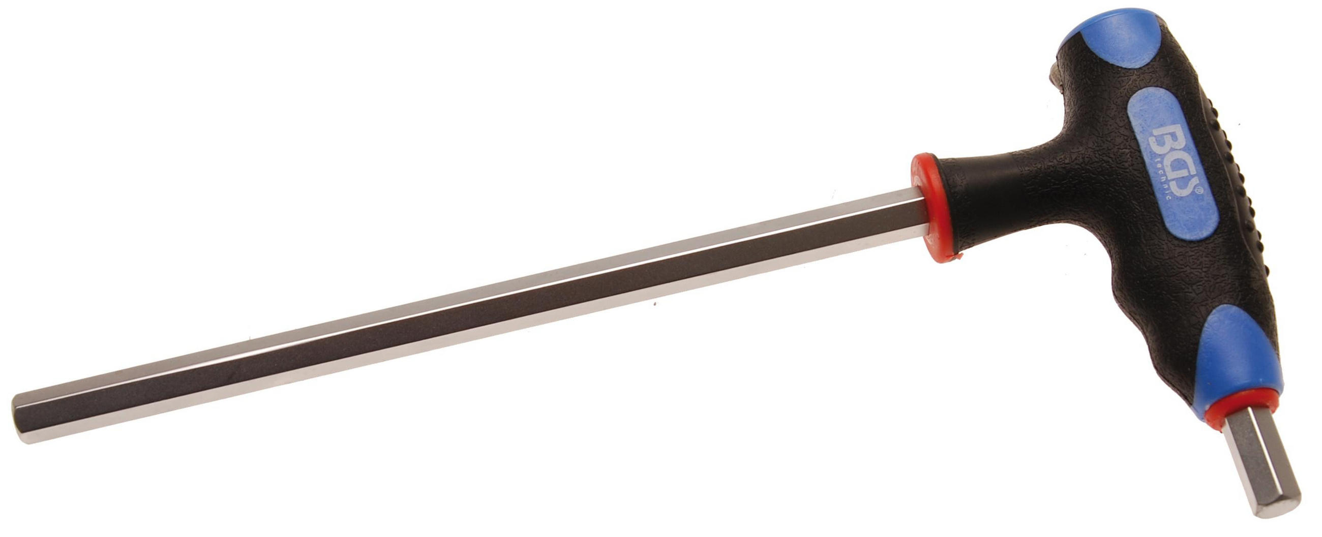 SCHRAUBENDREHER MIT T-GRIFF UND SEITLICHER KLINGE | INNENSECHSKANT 10 - Multicolor, Kunststoff/Metall (1/1cm) - BGS technic