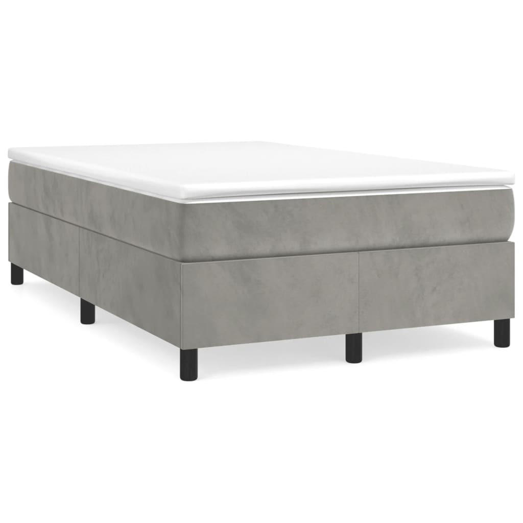 POLSTERBETT Rackley 120/203 cm - Hellgrau, Holzwerkstoff (120/200cm) - Nettlife
