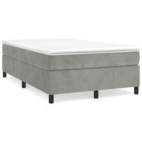 POLSTERBETT Rackley 120/203 cm - Hellgrau, Holzwerkstoff (120/200cm) - Nettlife