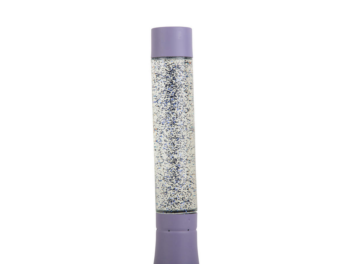 TISCHLAMPE Astro Glitter 13/13/37 cm - Lila, Glas (13/13/37cm) - Leitmotiv