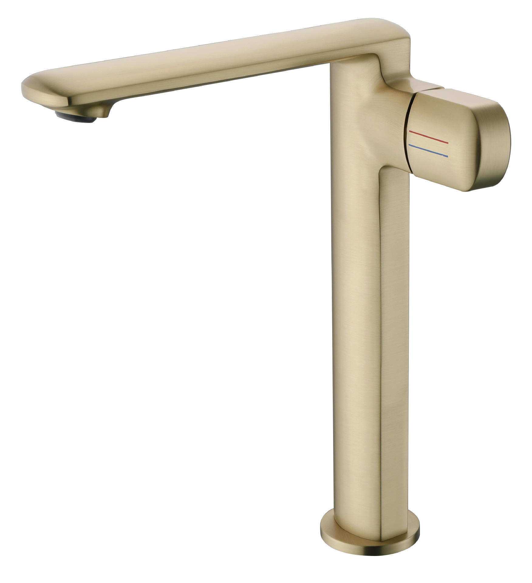 WASCHTISCHARMATUR, 28,1*16,8 cm, Gold - Goldfarben, Metall (55/12/25cm) - Vallsero