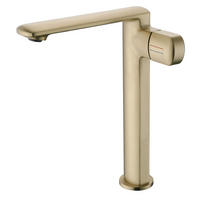 WASCHTISCHARMATUR, 28,1*16,8 cm, Gold - Goldfarben, Metall (55/12/25cm) - Vallsero