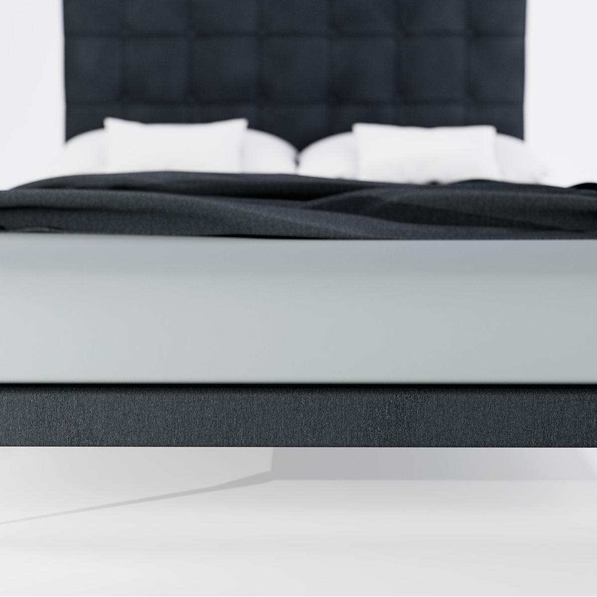 BAUMWOLLBETTLAKEN mit Gummizug - Grau, Textil (200/200cm) - Mr Mattress