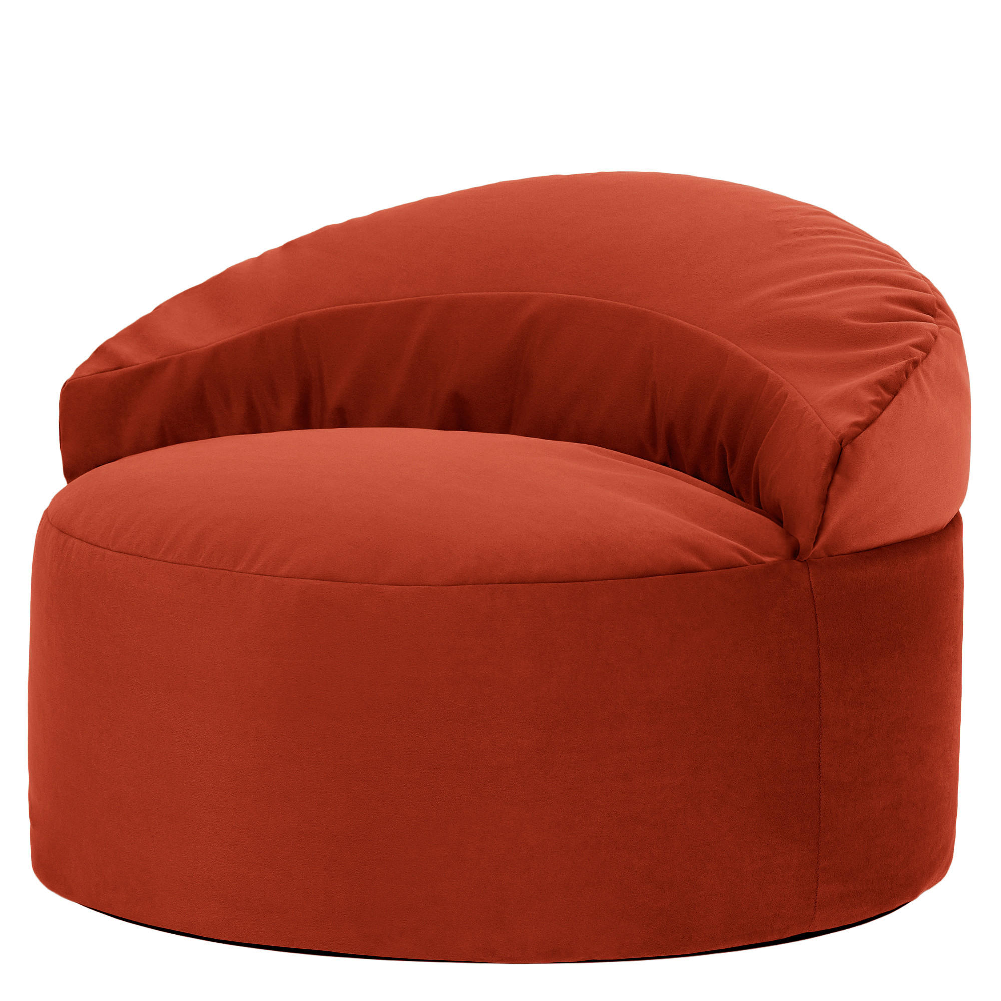 SITZSACK aus Samt Orb - Terracotta, Textil (86/61/86cm) - icon