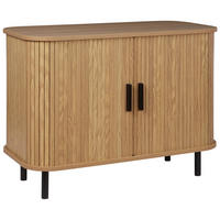 SCHRANK Braun Bradley - Braun, Holzwerkstoff (80/60/40cm) - Beliani