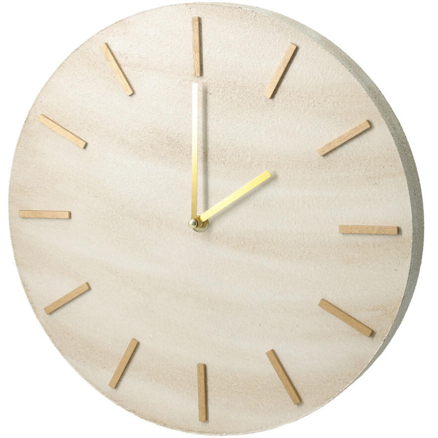 WANDUHR Marmoroptik Sum 30/30/5 cm - Beige, Holzwerkstoff (30/5/30cm) - Home Styling Collection