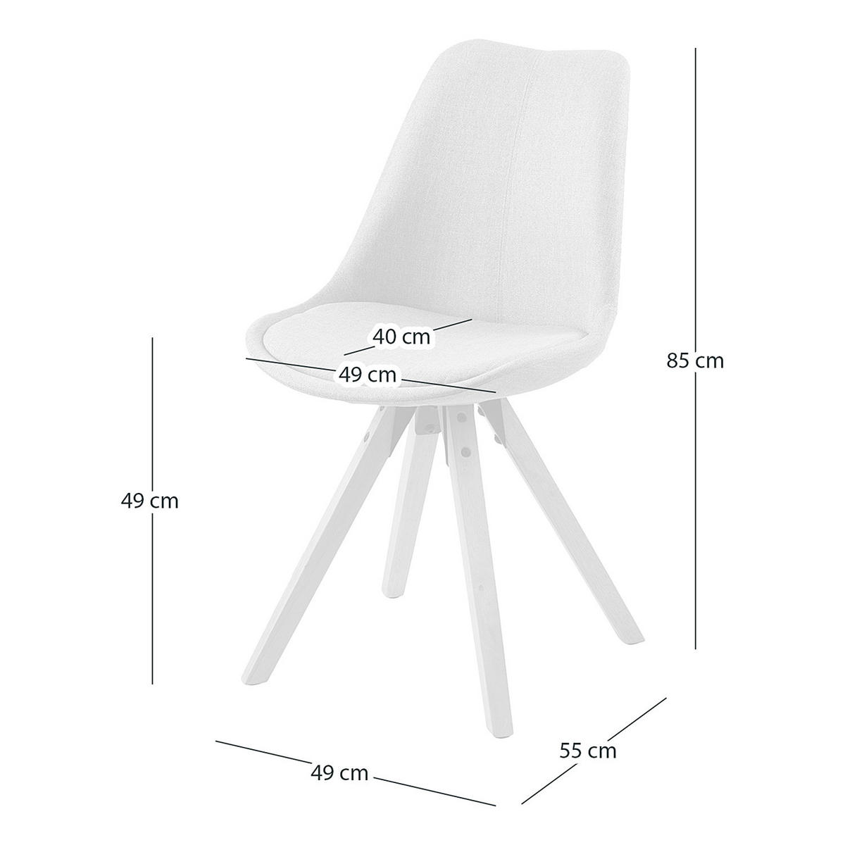 POLSTERSTUHL-SET - Braun/Mintgrün, Textil (49/85/55cm) - home24