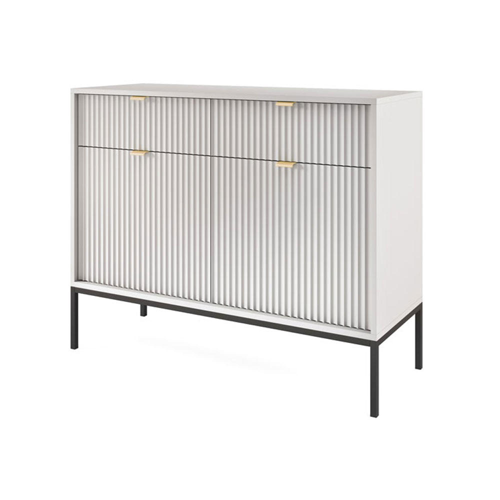 Feldmann-Wohnen Kommode Grau 104x83x39 cm