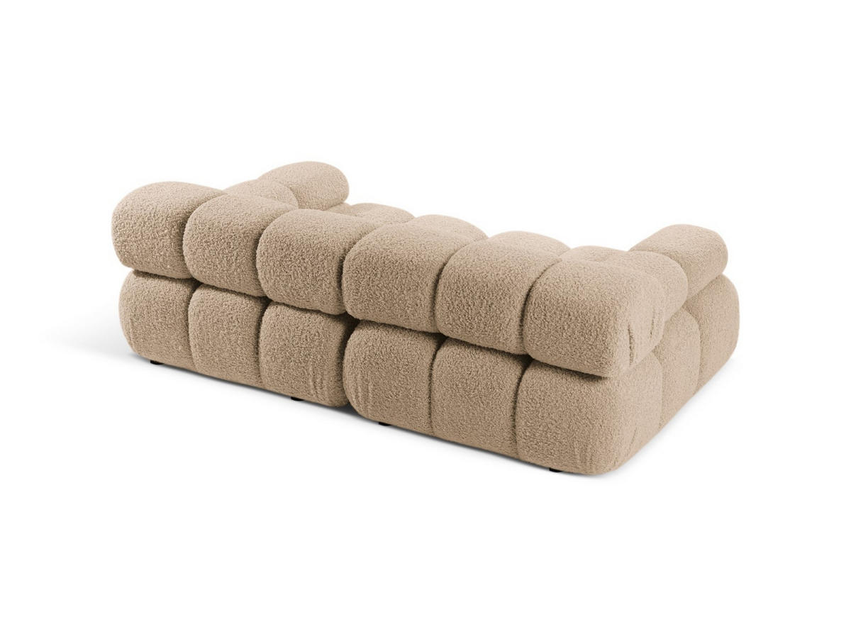 SOFA modular Bellis aus Boucle sandfarben 2 Sitzplätze - Sandfarben, Textil (94/70/188cm) - Micadoni