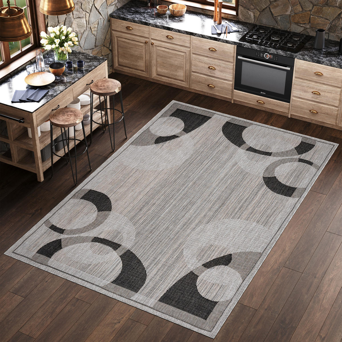 TEPPICH MELISSA Grau 60/200 cm - Grau, Kunststoff (60/200cm) - Tapiso