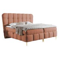 BOXBETT Lolly - Goldfarben/Rosa, Holz/Textil (120/200cm) - MIRJAN24