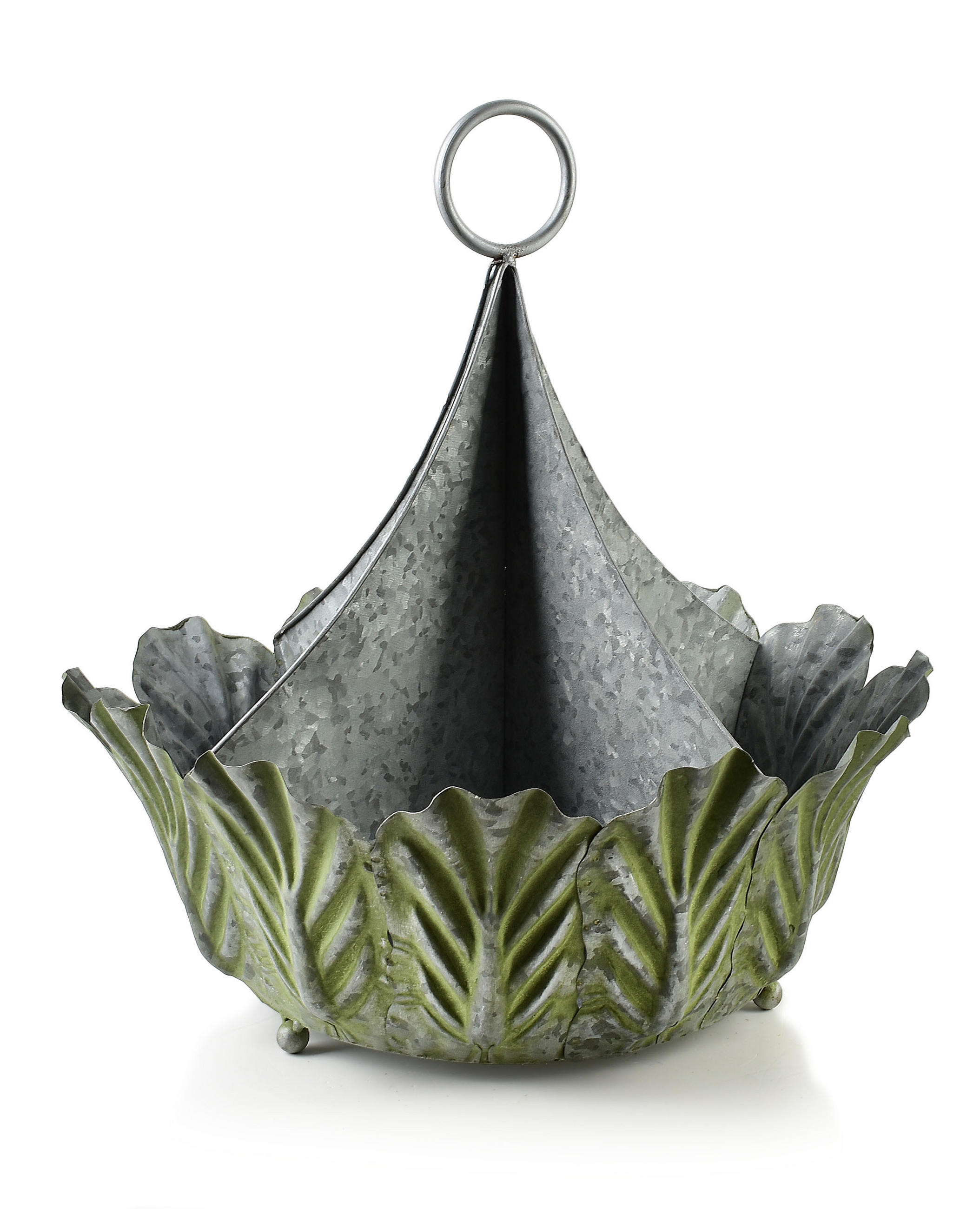 BLUMENTOPF Marina Grün 87/48/45 cm Metall - Grün, Metall (45cm) - Mondex