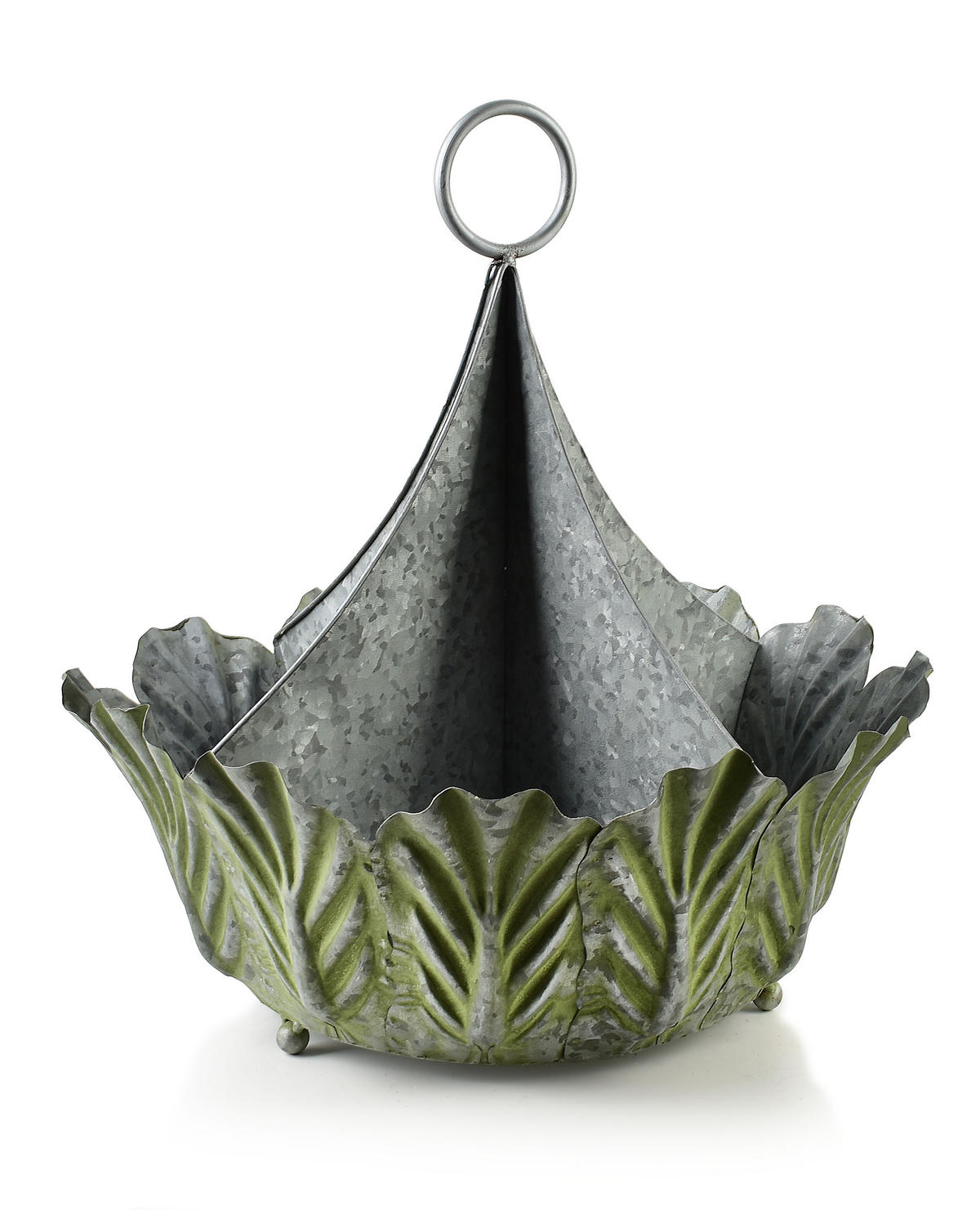 BLUMENTOPF Marina Grün 87/48/45 cm Metall - Grün, Metall (45cm) - Mondex