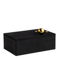 SCHMUCKKÄSTCHEN Breta - Schwarz, Textil (21/10.5/13.5cm) - home&you