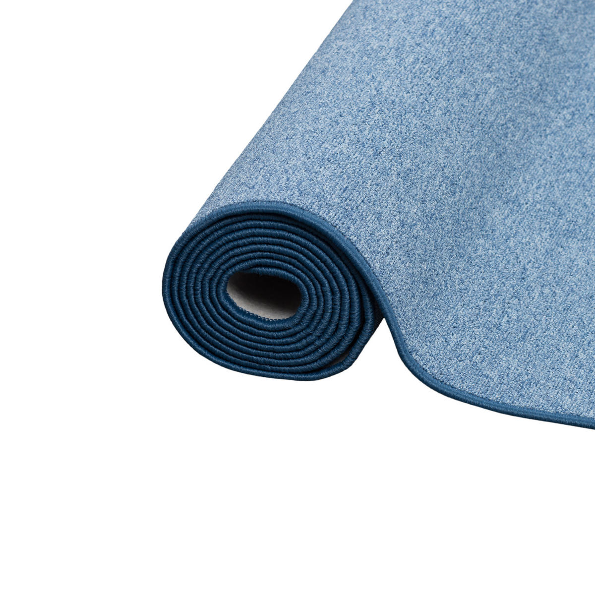 FEINSCHLINGEN VELOUR LÄUFER TEPPICH STRONG - Blau, Textil (80/400cm) - Snapstyle