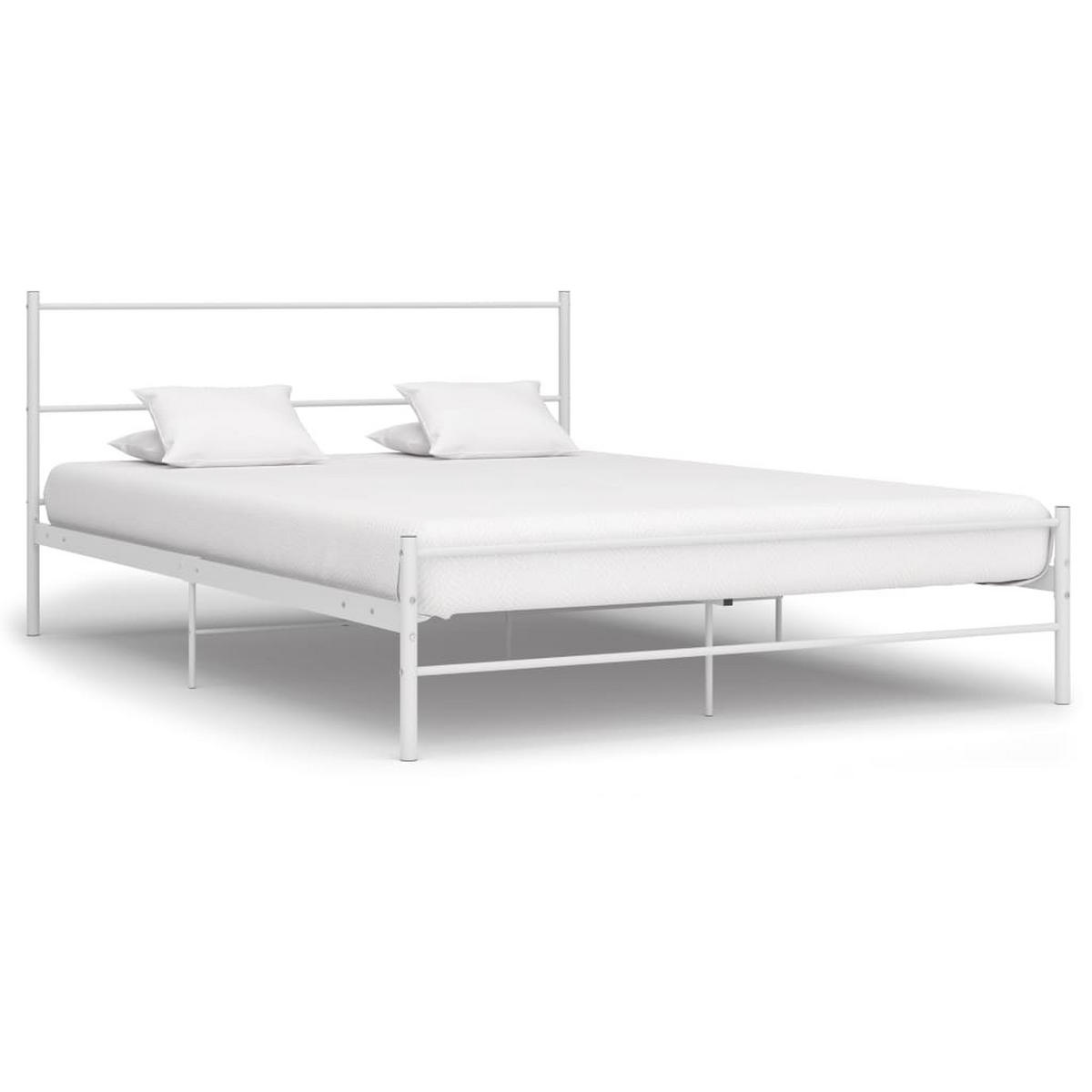 METALLBETT Hettinger 147/209 cm - Weiß, Metall (140/200cm) - Nettlife