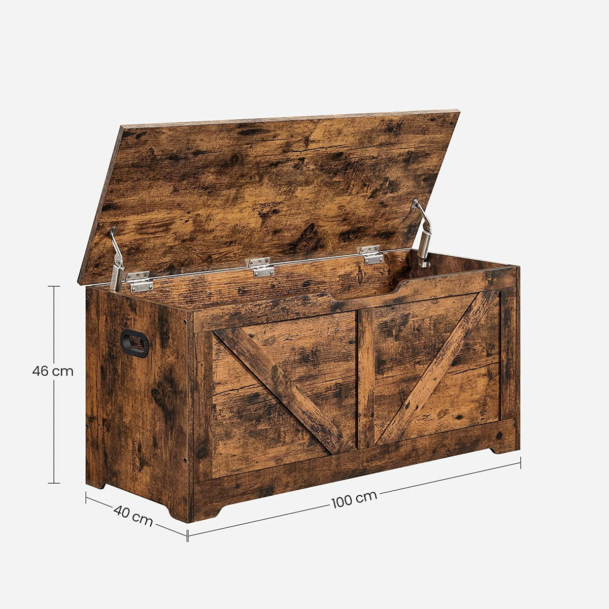 SITZBANK - Braun, Holzwerkstoff (40/46/100cm) - Hansiro