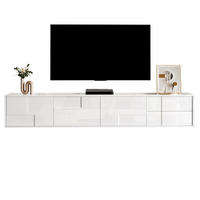 TV-LOWBOARD 170/30/30,5 cm Weiß aus MDF und Spanplatte mit Hochglanz-Optik - Weiß, Holzwerkstoff (30/30.5/170cm) - OKWISH