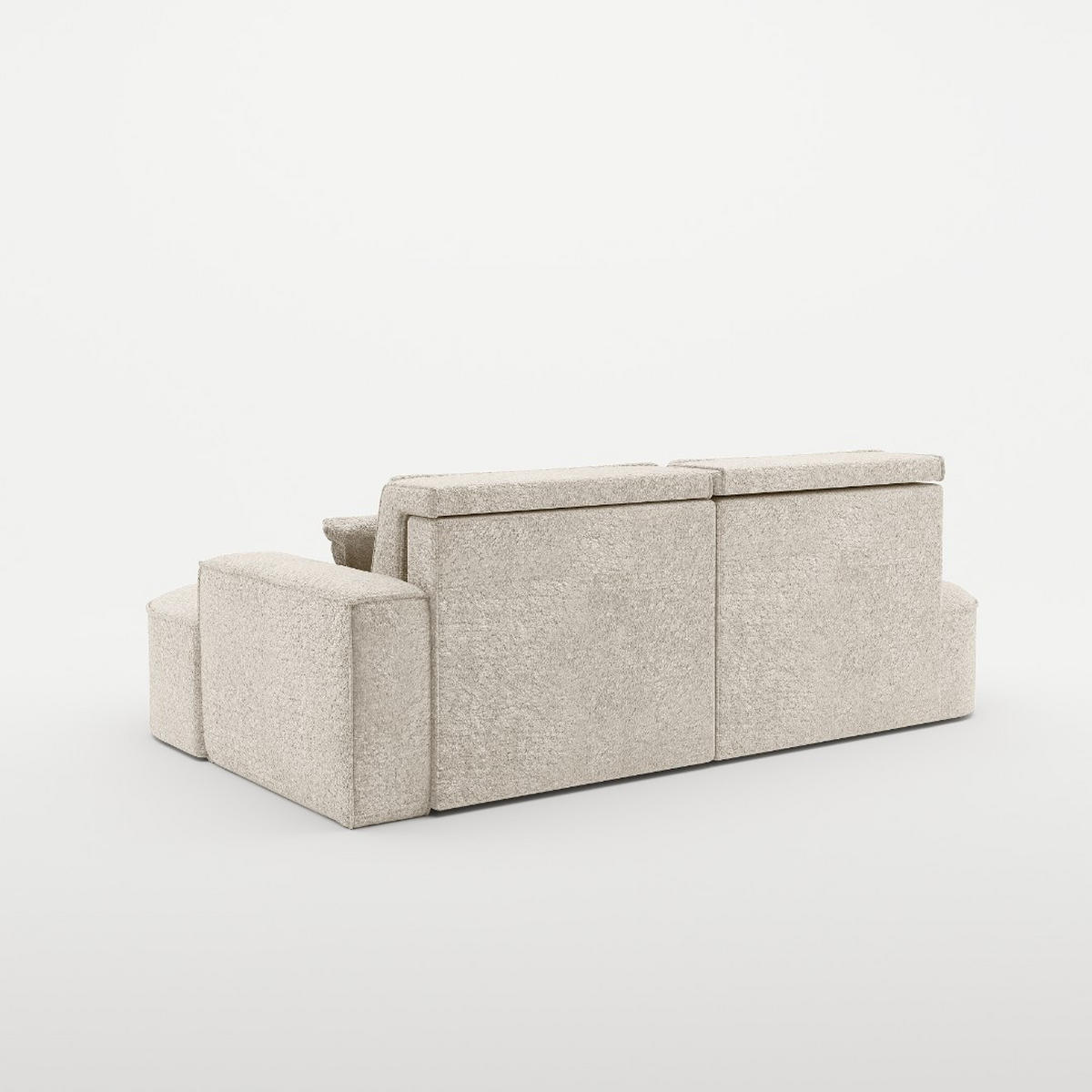 ECKSOFA Modena Pro - Komfort Und Stil stoff Arena Ecru Rechts - Ecru, Holz (278/179cm) - Kaiser Möbel