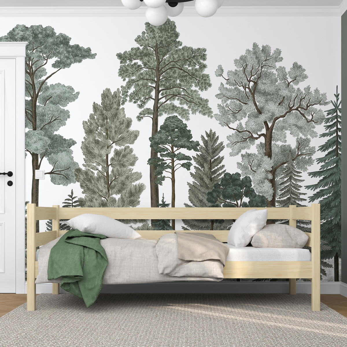 TAGESBETT Klare Kiefer 100/180 - Braun, Naturmaterialien/Holz (100/180cm) - N-Wood